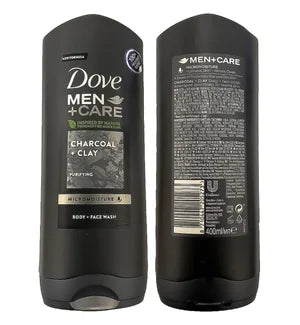 Dove Men+Care Charcoal Clay Body Wash - Purify and Recharge 6 pack